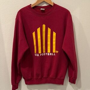 Iowa State Cyclones Jack Trice Red ISU Football Crewneck Sweatshirt Size Medium